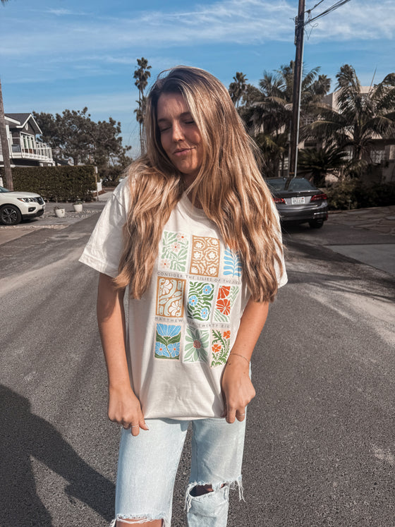 Consider the Lilies Oversized Boxy Tee