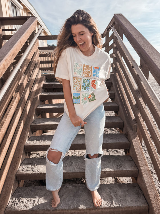 Consider the Lilies Oversized Boxy Tee